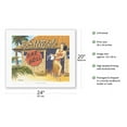 thumbnail image 2 of The Bamboo & Bar Grill - Hawaii Hula Dancer - Vintage Hawaiian Travel Poster by Kerne Erickson - Fine Art Rolled Canvas Print 16in x 20in, 2 of 4