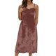 thumbnail image 3 of TaTaai Womens Fashion Solid Color Elegant Velvet Spaghetti Strap Dress Gathered Bust Slim Fit Soft Comfortable Dress for Spring Summer Daily Party Wear Gift, 3 of 8