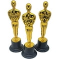 thumbnail image 4 of Gold Award Trophies (12 Pack) (6 Inches) Bulk Golden Plastic Statues. Standing Man Award Holding a Large Star Trophy for Movie Ceremony, 4 of 8