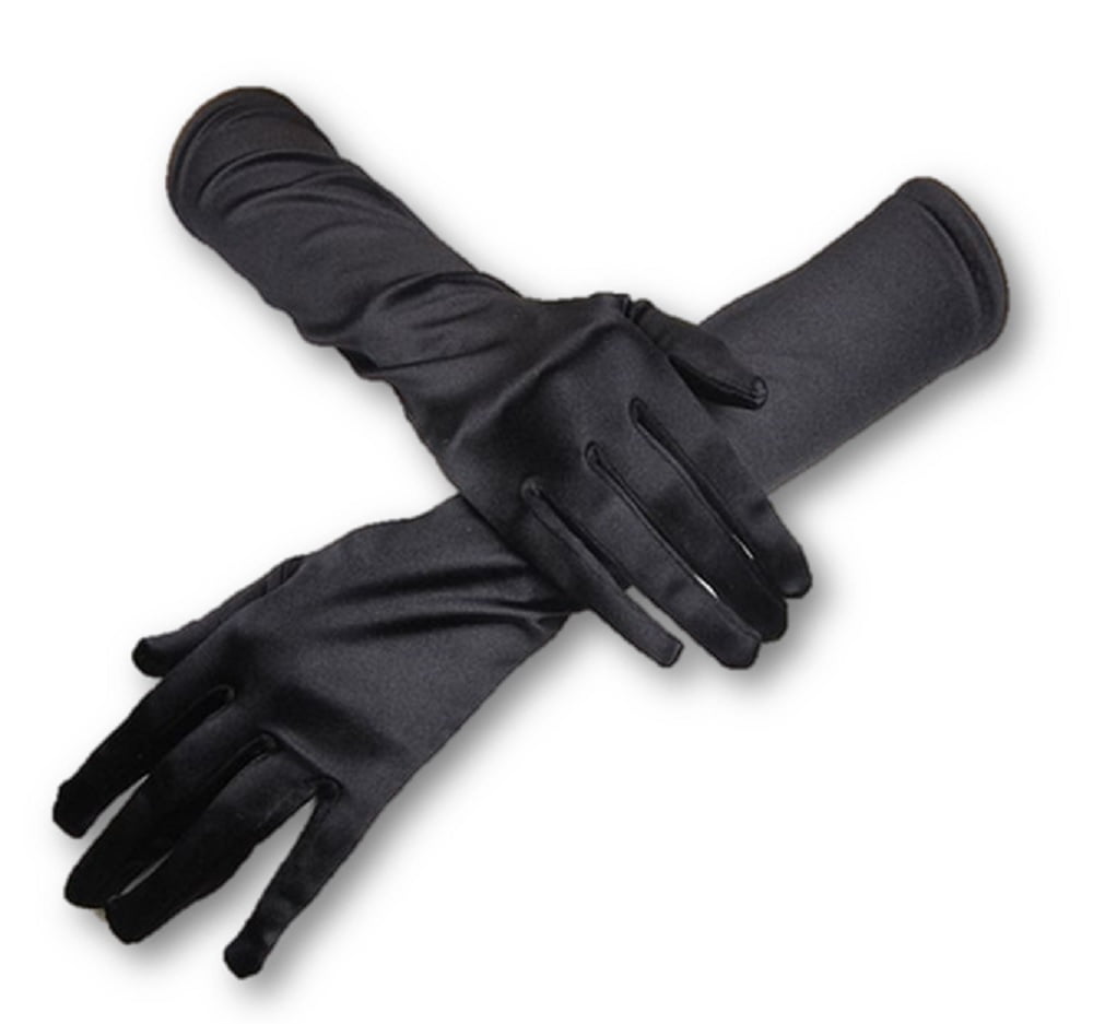 black dressy gloves