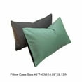 thumbnail image 3 of Fiber Pillow Core Isolation Pillowcase | Polyester Protective Cover | Breathable Oil-Proof Skin-Friendly | Durable Fade-Resistant | 2-Pack | 48x74cm | Blue Green Gray Pink Options, 3 of 6