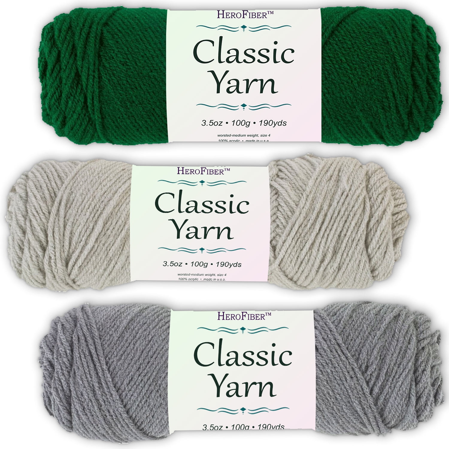 Green Tape Yarn on Cone per 3.5oz 100g Craft Knitting Crochet