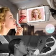 thumbnail image 2 of Espejo de Vanidad para Visera de Auto Suupvaor con Aumento 20X y LED, 2 of 8