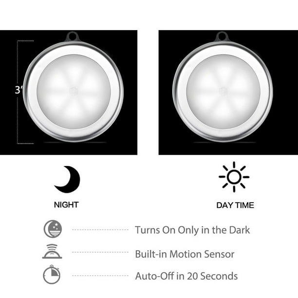 6 LED Motion Sensor Light Battery Operated Closet Lights Stick