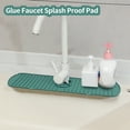thumbnail image 3 of Ludlz Sink Splash Guard Soft Flexible Quick Dry Universal Drip Catcher Tray Sink Faucet Drying Mat Splash Catcher Kitchen Supplies, 3 of 8