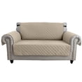 thumbnail image 2 of SHANNA 1/2/3 Seater Quilted Sofa Couch Cover Pad Water Resistant Slipcover Furniture Protector Pet Mat for Kids Dogs Pets（Khaki）, 2 of 11
