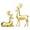 Gold, variant on 2pcs Gold Christmas Reindeer Statue Small Resin Reindeer Figurine Tabletop Reindeer Christmas Decor Deer Figurine Decorations