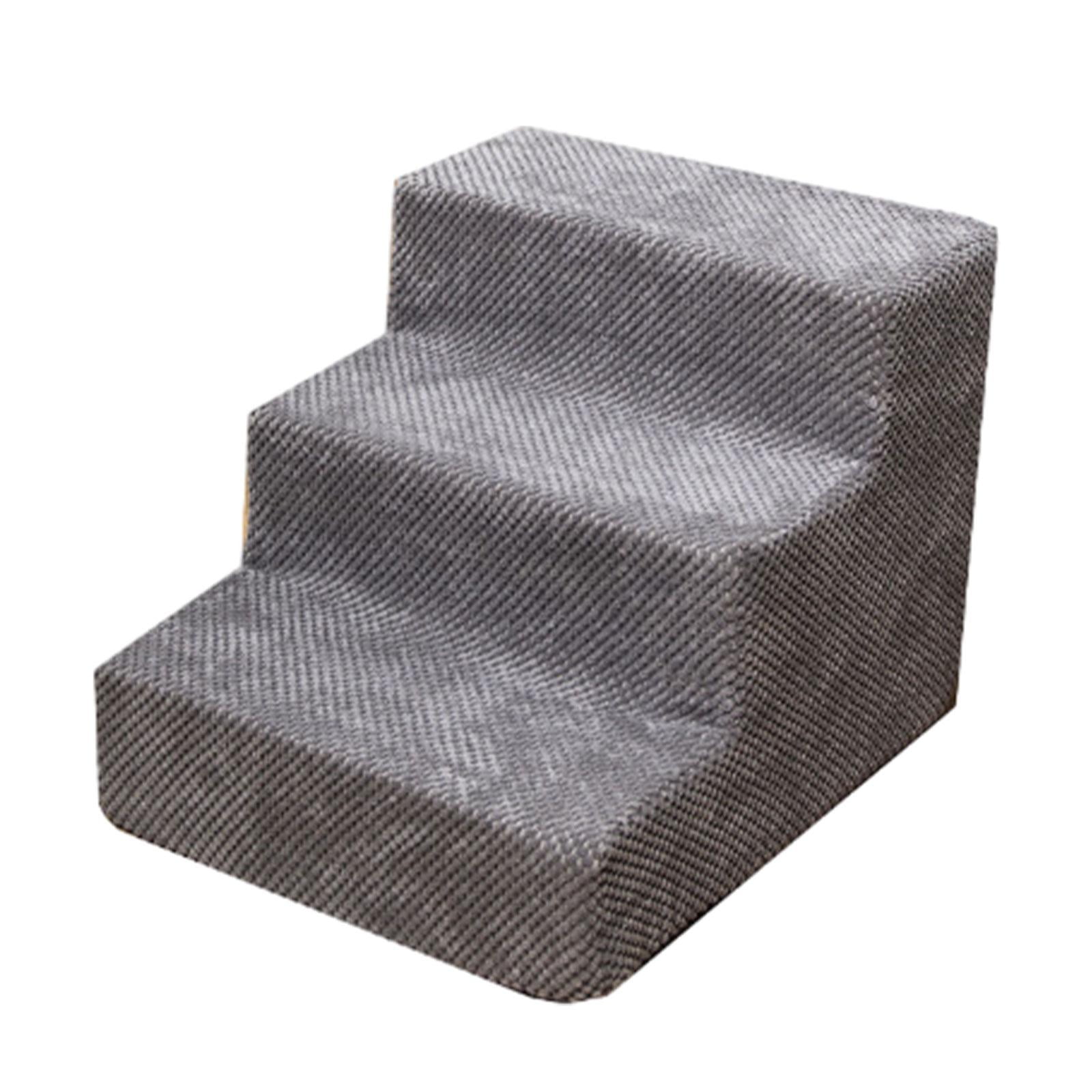 Dog Stairs Non Slip Bottom Soft Dog Steps Ramp for Couch Car Indoor Outdoor Three Steps Walmart