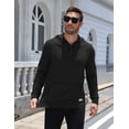 thumbnail image 6 of COOFANDY Men's Lightweight Pullover Hoodie Long Sleeve Sweatshirt Comfort Travel Hoodie, Mens Hoodies with Pocket, 6 of 10