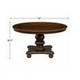 thumbnail image 5 of Pemberly Row Wood Dining Room Round Dining Table in Brown Cherry, 5 of 5