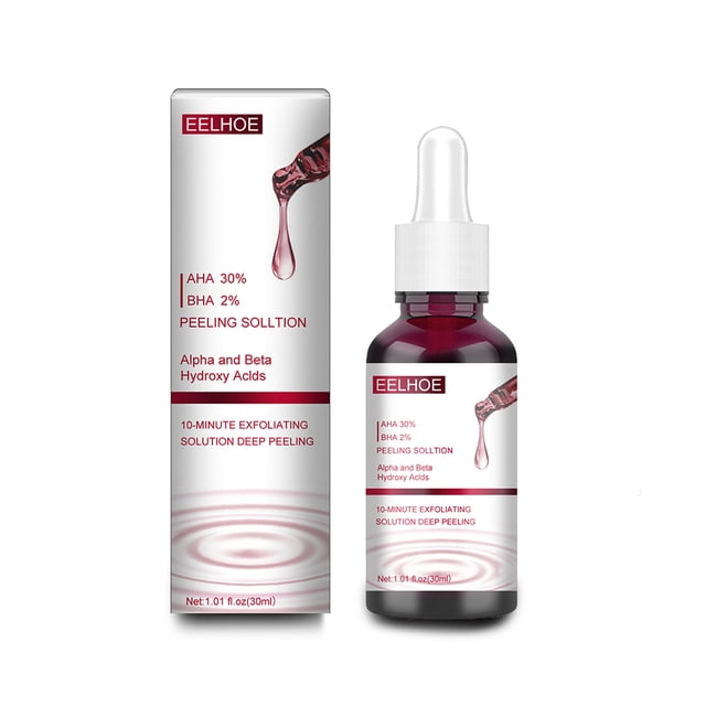 Suero exfoliante facial Suero de ácido salicílico AHA BHA Extracto de ácido de frutas Reducción de poros Ehuebsd Cuidado Belleza