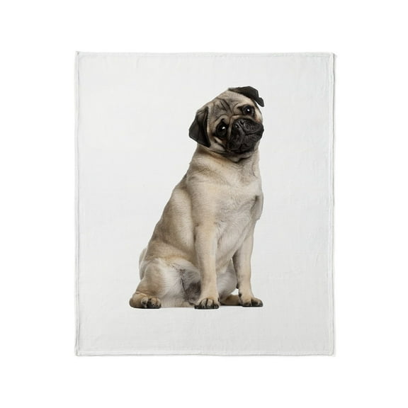 CafePress - Pug Throw Blanket - Soft Fleece Throw Blanket, 50"x60" for All Ages
