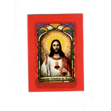 Sacred Heart of Jesus Bilingual Prayer Card