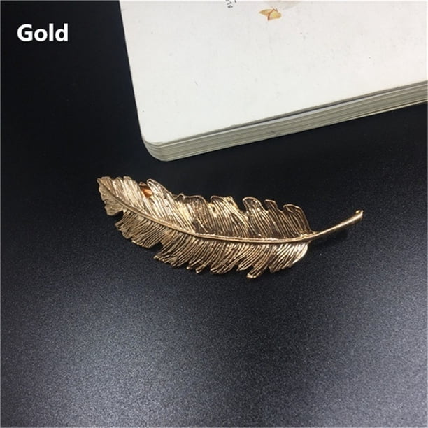 Accesorios De La Joyería De La Horquilla Del Clip Del Resorte De La Horquilla De La Pluma De La Hoja De La Vendimia De La Moda Scienceny AP007895-03