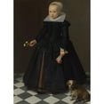 thumbnail image 3 of Dirck Dircksz. van Santvoort 14x18 Black Modern Framed Museum Art Print Titled - Portrait of a Girl, 3 of 5