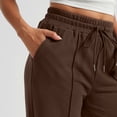 thumbnail image 3 of SUNBS Womens Sweatpants Wide Leg Cargo Sweatpants Work Baggy Sweat Pants Elevated Seams Cotton Casual Pants with Pockets, 3 of 8