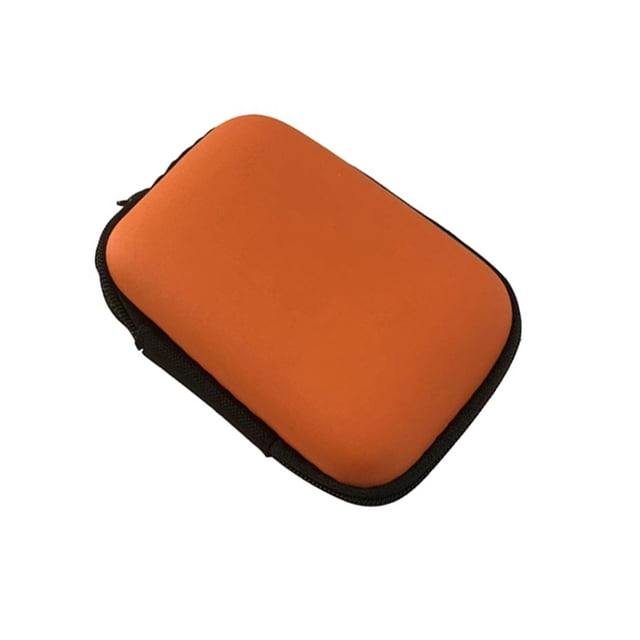 Sidaley Bolsa de almacenamiento de Cable de datos, organizador de estilo Simple, de Banco de energía para interiores y exteriores, Carpetas de archivos Naranja