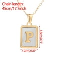 thumbnail image 4 of Xihbxyly Collar de Acero Inoxidable, Colgante de Letra Dorada Personalizada, Cadena Duradera de Acero Inoxidable 316, Acabado En Oro de 18 Quilates, Accesorio para Uso Diario, Regalo Único o Fiesta,, 4 of 5