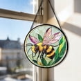 thumbnail image 4 of Elegant Wall Hanging With Intricate Design For Home And Interior—Decorative Glass- Window Panel In Green And Theme For Living Room And Bedroom, 4 of 6