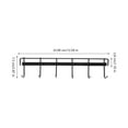 thumbnail image 3 of TANOM Wall Mounted Utensil Rack Hanging Kitchen Rail with Hooks Bathroom Hanger Organizer, 3 of 6