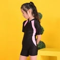 thumbnail image 3 of GYRATEDREAM Kid One Piece Rash Guard Swimsuit Boy Girl Water Sport Short Swimsuit UPF 50+ Sun Protection Bathing Suits 3-16 Years, 3 of 5