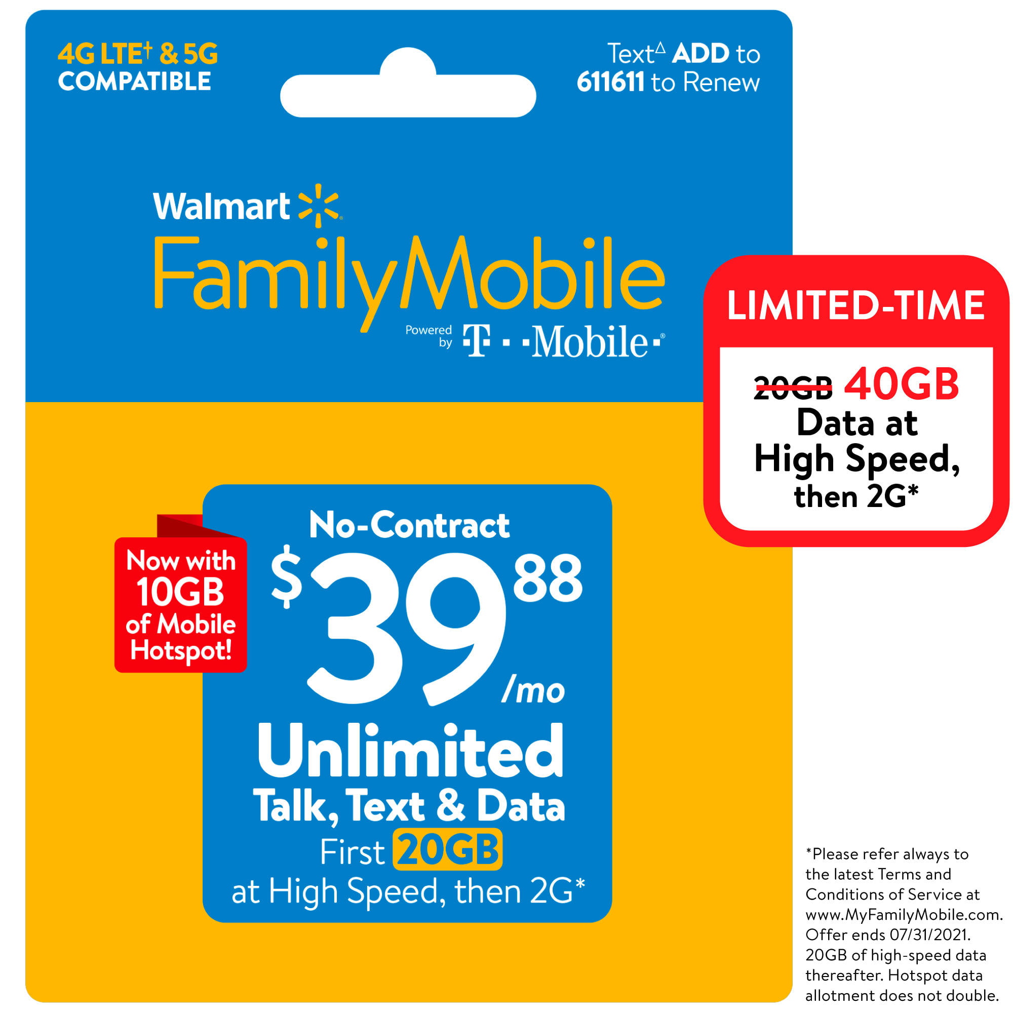 How long does it take to use 10gb of hotspot Walmart Family Mobile 39 88 Unlimited Monthly Prepaid Plan 40gb At High Speed Then 2g 10gb Mobile Hotspot E Pin Top Up Email Delivery Walmart Com Walmart Com