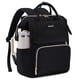 thumbnail image 1 of Mochila para portátil LOVEVOOK para mujer de 15,6 pulgadas con soporte para vasos, color negro, 1 of 7