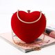 thumbnail image 4 of 1 bolso de mano portátil con forma de corazón, bolso de noche sin cadena (rojo), 4 of 5