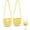 Yellow A3, variant on Hands-Free Crochet Wine Glass Crossbody Bag, Knit Wine Holder Carrier for Festivals Vineyard Tours Beach Parties