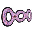 thumbnail image 2 of Tuffy Ultimate 3WayTug Pink Leopard Durable Squeaky Plush Dog Toy, 2 of 8