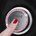 thumbnail image 3 of 3Pcs Crystal Rhinestone Ring for Car Decor, Auto Engine Start Stop Decoration Crystal Interior Ring Decal for Vehicle Ignition Button, 3 of 7