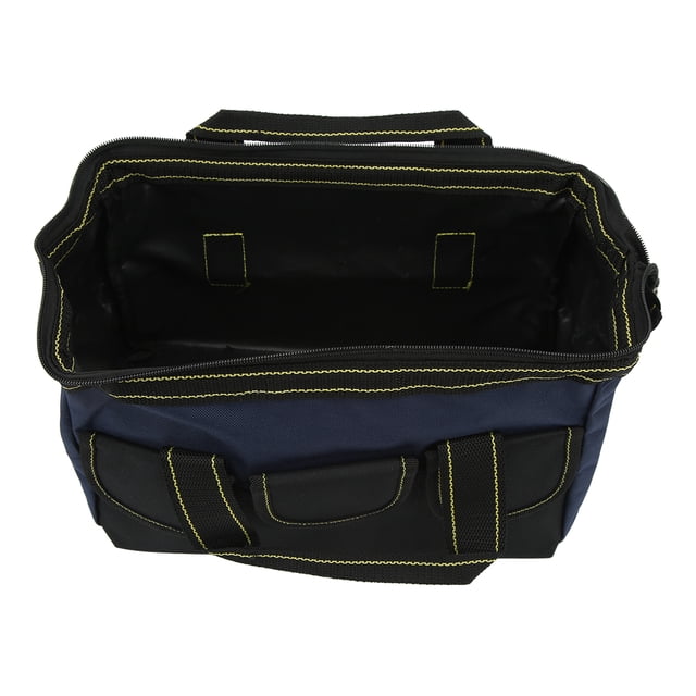 Sac de Rangement pour Outils, Sac à Large Ouverture Robuste 16 Po Électriciens Sac Étanche Portable à Main