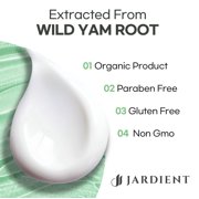 JARDIENT Non-Greasy Nourishing Wild Yam Cream for Wrinkles, Unscented, 2 oz