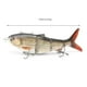 thumbnail image 4 of Señuelo de pesca robótico Btafrte Wobbler eléctrico 4 segmentos Auto Swimbait USB BL-379, 4 of 9