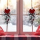 thumbnail image 5 of Ganfancp Corona de Navidad Flocking Puerta Colgante Adornos de Navidad Corona de Navidad Colgante de Ratán Decoración Europea y Decoración para El Hogar Liquidación Ventas Hoy Ofertas Prime Colgante, 5 of 7