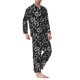 thumbnail image 2 of Balery Snake Pijama para Hombre de Dos Piezas con Manga Larga, Conjunto de Dormir y Descanso Suave con Bolsillos-Large, 2 of 7