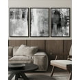 thumbnail image 5 of SHENIFY Black Abstract Wall Art 16x24in3pcs Black Framed Tie-Dyed Abstract Illustrations Modern Minimalist Painting Decorative Artwork for Living Room Bedroom, 5 of 5