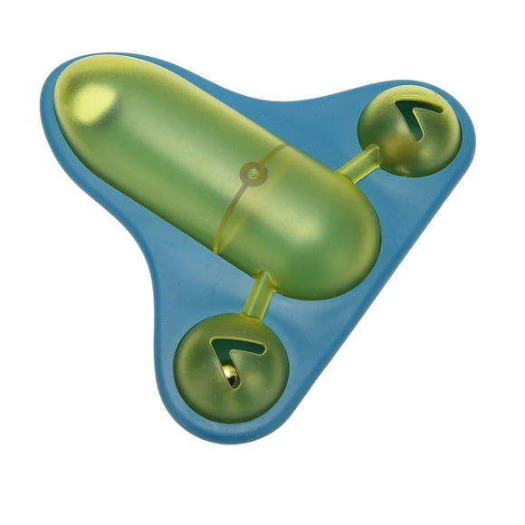 Pet Food Leakage Toy, Reduces Boredom Cat Plane Leaking Food Toy Built in Bell Ball for Pet Supplies for Cat Blue