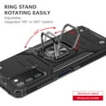 thumbnail image 6 of Xhy Samsung Galaxy A03S Case with Privacy Screen Protector Magnetic Ring Holder Kickstand Military Grade Full Body Double Layer Drop Protection Rugged Durable Detachable for Samsung A03S Phone -Black, 6 of 9