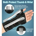 thumbnail image 2 of TISMOD Quick Wrap Wrist and Thumb Brace - Wrist Brace with Thumb Support for Thumb Spica Splint, Dequervains Tendonitis Wrist Brace with Thumb Stabilizer (Left Hand ), 2 of 6