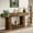 Mix Brown, variant on Finmind 2-Tier Farmhouse Console Table, Rustic Wood Sofa Table with Vintage U-Base, Rustic Brown & Gray