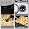 thumbnail image 5 of COEQINE Universal Car Trunk Mat All Weather Cargo Liner Floor Mat with Non-Slip Backing Scratch-proof Pet Cargo Mat Suitable for Most Car Models, Retro Sunflower Beige, 5 of 7