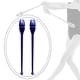 thumbnail image 1 of 2 Piezas Clubes de Gimnasia Rítmica Bastones Insertables para Danza Palos de Práctica Accesorios para Coreografías Material Pp de Alta Resistencia Fác azul oscuro, 1 of 8