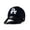Black and White, variant on Premium L|A Clean Up Adjustable Strapback Hat – Garment Washed Cotton Dad Cap, Curved Brim Baseball Hat, White Logo, Unisex One Size Fits Most (Black and Black)