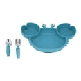 thumbnail image 1 of Silicone Divided Plates,3pcs Toddler Divided Plate Divided Baby Plate Baby Plates Advanced Technology, 1 of 14