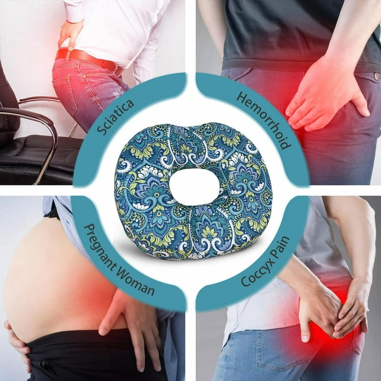 Memory Foam Donut Cushion Tailbone Hemorrhoid Pain Relief