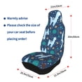 thumbnail image 4 of Xecao Alpaca Astronaut in Space Print Car Seat Cover in That Fits Most Cars, Vans, SUVs, and Trucks., 4 of 7