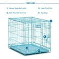 thumbnail image 2 of MidWest Homes for Pets Blue iCrate Dog Crate, Single Door, 24-Inch, 2 of 7