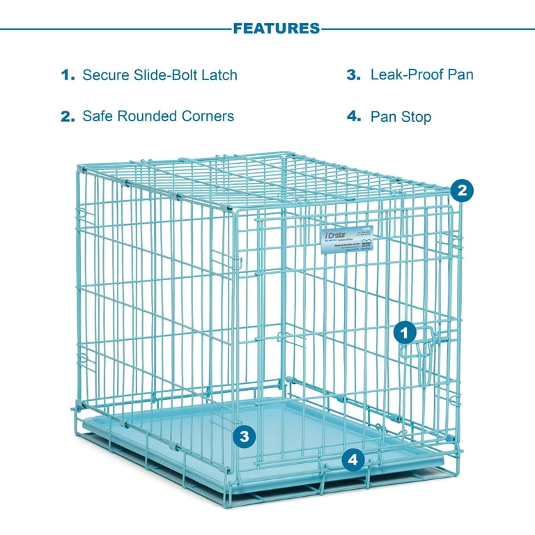 【在庫セール】Midwest 1536 iCrate Single-Door P MidWest Homes for Pets 36-Inch iCrate Folding Dog Crate with