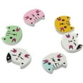 thumbnail image 2 of 150Pcs 2 Holes Wooden Button Sewing Scrapbooking DIY Craft, 50Pcs Mixed Butterfly & 100Pcs Colorful Animal Cat, 2 of 7